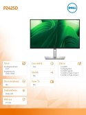 Monitor 23.8 cala P2425D IPS LED QHD (2560x1440)/16:9/HDMI/DP/USB-C/3x USB/5Y AES&PPG