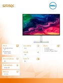Monitor S2725QC 27 cali AMD FreeSync IPS LED 4K (3840x2160)/2xHDMI/USB-C/2xUSB 3.2/Speakers/3Y
