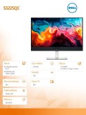 Monitor S3225QC 31.5 cala 4K (3840x2160)/16:9/HDMI/2xUSB-C/Speakers/3Y