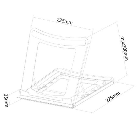 Stojak na laptopa NSLS075 BLACK Stojak na laptopa NSLS075 BLACK