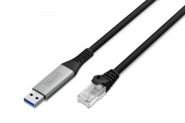 Kabel adapter USB-A - RJ45 Kat. 6A S/FTP, 1 Gbit/s, USB 3.2 Gen1, LSZH, 5m