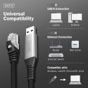 Kabel adapter USB-A - RJ45 Kat. 6A S/FTP, 1 Gbit/s, USB 3.2 Gen1, LSZH, 5m