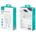 Ładowarka sieciowa 25W 1xUSB-A 1xUSB-A fast charging Biała