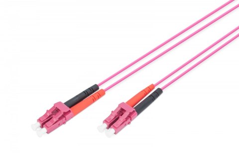 Patch cord światłowodowy FO LC-LC MM 50/125 OM4 duplex LSOH 1m Patch cord światłowodowy FO LC-LC MM 50/125 OM4 duplex LSOH 1m