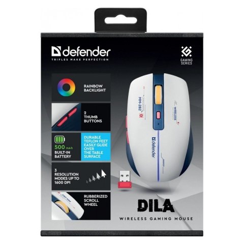 Mysz gamingowa bezprzewodowa DILA MM-282 RF 1800DPI 6P Mysz gamingowa bezprzewodowa DILA MM-282 RF 1800DPI 6P