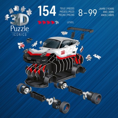 Puzzle 3D Samochód Porsche 911 GT3 Cup Puzzle 3D Samochód Porsche 911 GT3 Cup