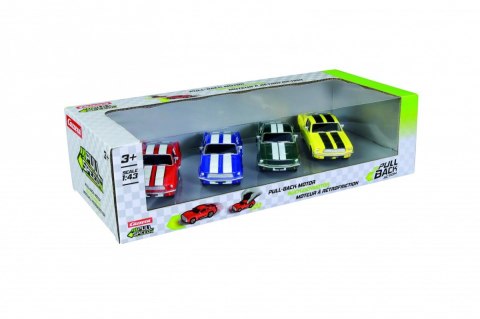 Pojazdy Pull & Speed Ford Mustang 67 4-pak Pojazdy Pull & Speed Ford Mustang 67 4-pak