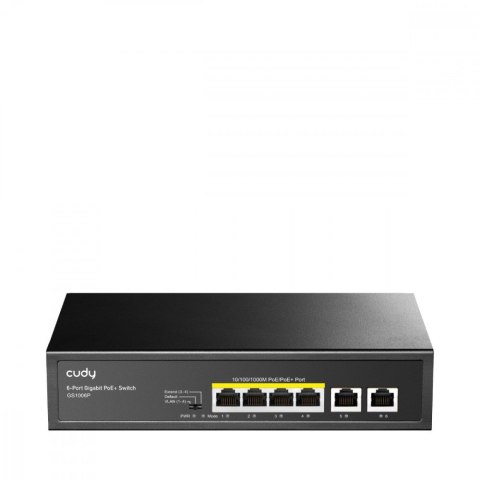 Przełącznik GS1006P 6-Port Gigabit PoE+ Switch 65W Przełącznik GS1006P 6-Port Gigabit PoE+ Switch 65W