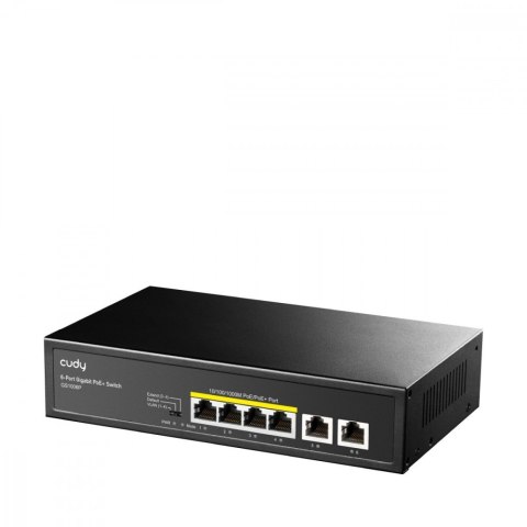 Przełącznik GS1006P 6-Port Gigabit PoE+ Switch 65W Przełącznik GS1006P 6-Port Gigabit PoE+ Switch 65W