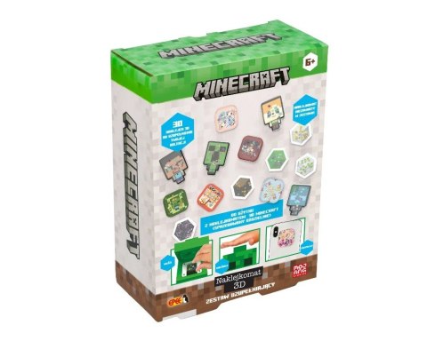 Zestaw uzupełniający Naklejkomat 3D - Minecraft Zestaw uzupełniający Naklejkomat 3D - Minecraft