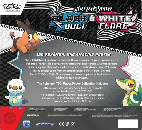 Karty Scarlet & Violet White Flare & Black Bolt Unova Poster Karty Scarlet & Violet White Flare & Black Bolt Unova Poster