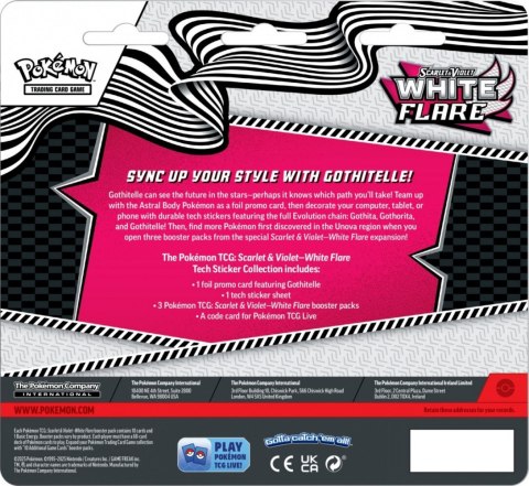 Karty Scarlet & Violet White Flare Tech Sticker Gothitel Karty Scarlet & Violet White Flare Tech Sticker Gothitel