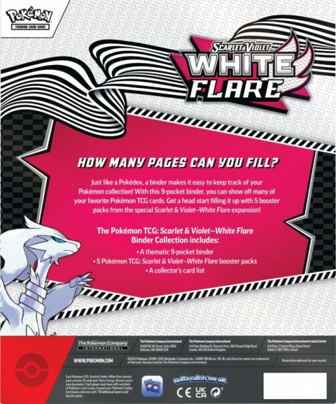 Karty Scarlet & Violet White Flare binder collection Reshiram Karty Scarlet & Violet White Flare binder collection Reshiram