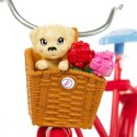 Lalka Barbie na rowerze z pieskiem
