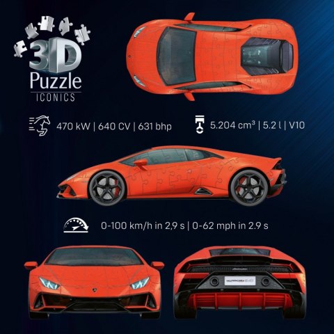 Puzzle 3D 158 elementów Samochód Lamborghini Huracan EVO Arando Puzzle 3D 158 elementów Samochód Lamborghini Huracan EVO Arando