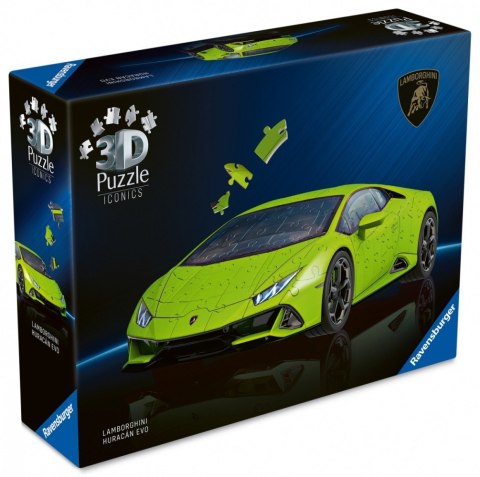 Puzzle 3D 158 elementów Samochód Lamborghini Huracan EVO Verde Puzzle 3D 158 elementów Samochód Lamborghini Huracan EVO Verde