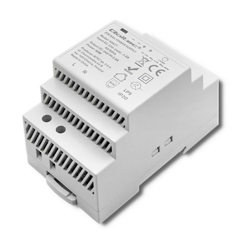 Zasilacz na szynę DIN 60W | 24V | 2.5A | Szary