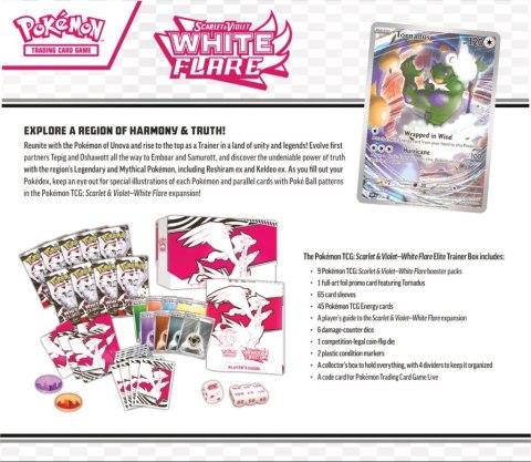 Karty Scarlet & Violet White Flare Elite Trainer Box Reshiram Karty Scarlet & Violet White Flare Elite Trainer Box Reshiram