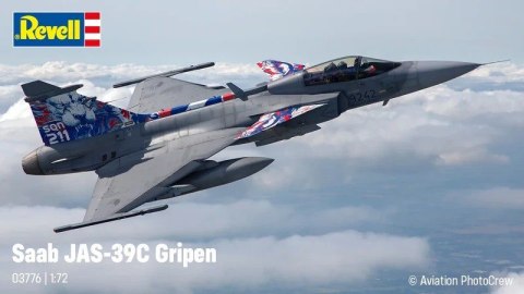 Model plastikowy Samolot SAAB Jas 39C Gripen 1/72 Model plastikowy Samolot SAAB Jas 39C Gripen 1/72