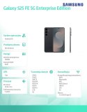 Smartfon Galaxy S25 FE 5G 8/256GB Enterprise Edition czarny Smartfon Galaxy S25 FE 5G 8/256GB Enterprise Edition czarny