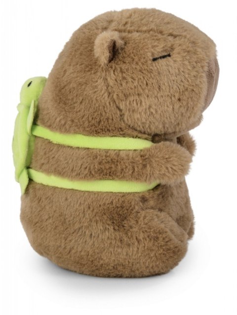 Maskotka Kapibara z plecakiem żółwiem 21 cm