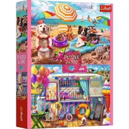 Puzzle 2x500 elementów Wakacyjny czas