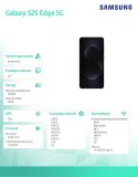 Smartfon Galaxy S25 Edge 5G 12/256GB DualSIM czarny Smartfon Galaxy S25 Edge 5G 12/256GB DualSIM czarny