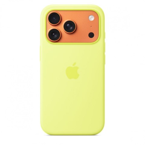 Etui silikonowe z MagSafe do iPhonea 17 Pro - neonowy żółty Etui silikonowe z MagSafe do iPhonea 17 Pro - neonowy żółty