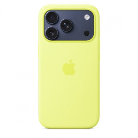 Etui silikonowe z MagSafe do iPhonea 17 Pro - neonowy żółty Etui silikonowe z MagSafe do iPhonea 17 Pro - neonowy żółty