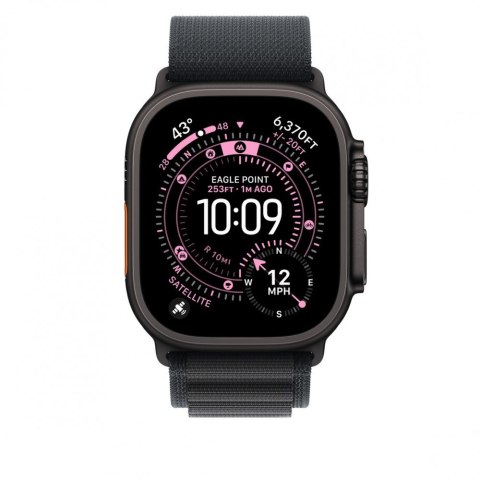 Opaska Alpine w kolorze czarnym do koperty 49 mm - rozmiar L - elementy z tytanu w kolorze czarnym Opaska Alpine w kolorze czarnym do koperty 49 mm - rozmiar L - elementy z tytanu w kolorze czarnym
