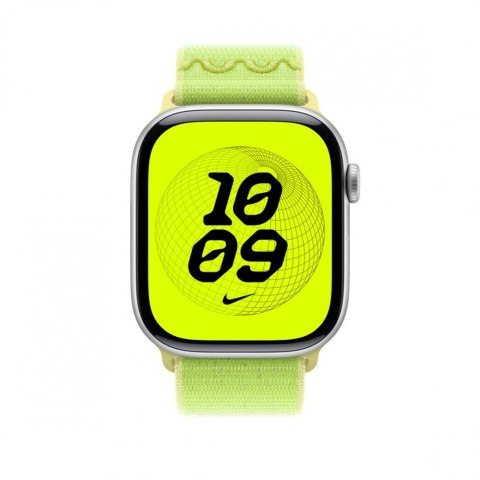 Opaska sportowa Nike w kolorze promiennym zielonożółtym do koperty 46 mm Opaska sportowa Nike w kolorze promiennym zielonożółtym do koperty 46 mm