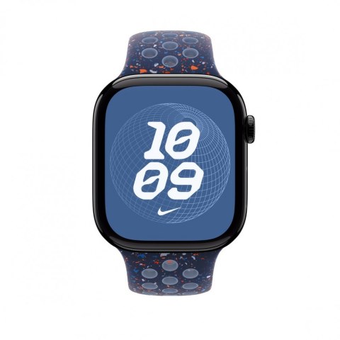 Pasek sportowy Nike w kolorze Blue Ribbon do koperty 46 mm - rozmiar S/M Pasek sportowy Nike w kolorze Blue Ribbon do koperty 46 mm - rozmiar S/M