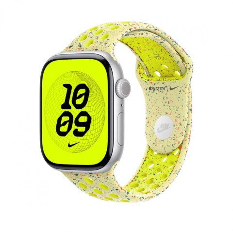 Pasek sportowy Nike w kolorze promiennym zielonożółtym do koperty 46 mm - rozmiar M/L Pasek sportowy Nike w kolorze promiennym zielonożółtym do koperty 46 mm - rozmiar M/L