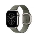 Pasek w kolorze brązowej szałwii z klamrą nowoczesną do koperty 42 mm - rozmiar M