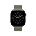 Pasek w kolorze brązowej szałwii z klamrą nowoczesną do koperty 42 mm - rozmiar M