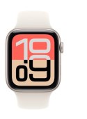 Watch SE 3 GPS koperta 44 mm z aluminium w kolorze księżycowej poświaty, pasek sportowy w kolorze księżycowej poświaty - rozmiar