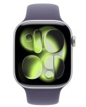 Watch Series 11 GPS+Cellular koperta 42 mm z aluminium w kolorze srebrnym, pasek sportowy w kolorze mlecznego fioletu - rozmiar 