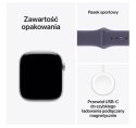 Watch Series 11 GPS+Cellular koperta 42 mm z aluminium w kolorze srebrnym, pasek sportowy w kolorze mlecznego fioletu - rozmiar 