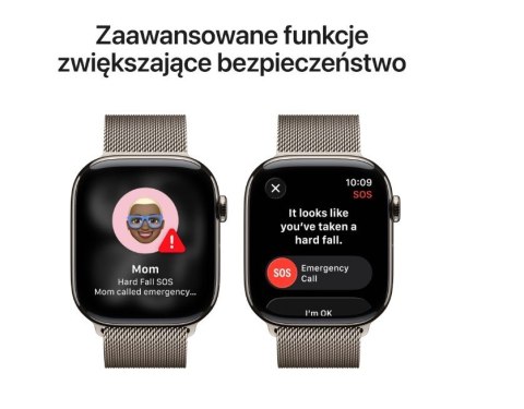 Watch Series 11 GPS + Cellular koperta 42 mm z tytanu w kolorze naturalnym, bransoleta mediolańska w kolorze naturalnym Watch Series 11 GPS + Cellular koperta 42 mm z tytanu w kolorze naturalnym, bransoleta mediolańska w kolorze naturalnym