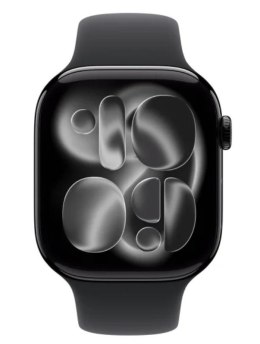 Watch Series 11 GPS koperta 42 mm z aluminium w kolorze onyksu, pasek sportowy w kolorze czarnym - rozmiar S/M