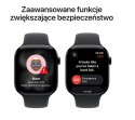 Watch Series 11 GPS koperta 42 mm z aluminium w kolorze onyksu, pasek sportowy w kolorze czarnym - rozmiar S/M