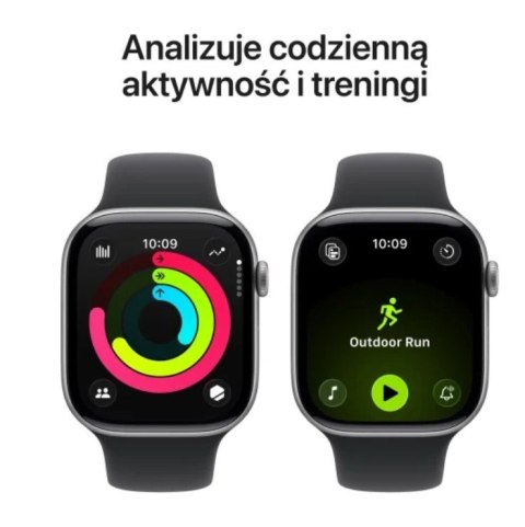 Watch Series 11 GPS koperta 46 mm z aluminium w kolorze gwiezdnej szarości, pasek sportowy w kolorze czarnym - rozmiar S/M Watch Series 11 GPS koperta 46 mm z aluminium w kolorze gwiezdnej szarości, pasek sportowy w kolorze czarnym - rozmiar S/M