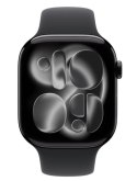 Watch Series 11 GPS koperta 46 mm z aluminium w kolorze onyksu, pasek sportowy w kolorze czarnym - rozmiar S/M