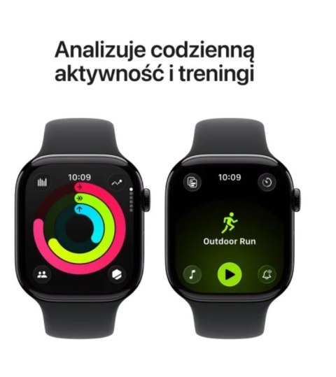 Watch Series 11 GPS koperta 46 mm z aluminium w kolorze onyksu, pasek sportowy w kolorze czarnym - rozmiar S/M Watch Series 11 GPS koperta 46 mm z aluminium w kolorze onyksu, pasek sportowy w kolorze czarnym - rozmiar S/M
