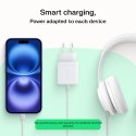 Ładowarka sieciowa 30W 1xUSB-C 1xUSB-A biała Ładowarka sieciowa 30W 1xUSB-C 1xUSB-A biała