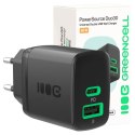 Ładowarka sieciowa 30W 1xUSB-C 1xUSB-A czarna Ładowarka sieciowa 30W 1xUSB-C 1xUSB-A czarna