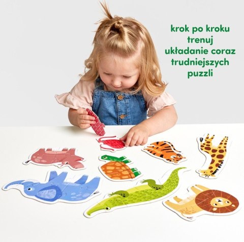 Puzzle progresywne - Dzikie zwierzątka Puzzle progresywne - Dzikie zwierzątka