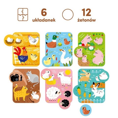 Puzzle zwierzęta małe i duże Puzzle zwierzęta małe i duże