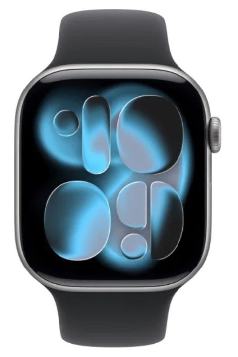 Watch Series 11 GPS+Cellular koperta 46 mm z aluminium w kolorze gwiezdnej szarości, pasek sportowy w kolorze czarnym - rozmiar Watch Series 11 GPS+Cellular koperta 46 mm z aluminium w kolorze gwiezdnej szarości, pasek sportowy w kolorze czarnym - rozmiar