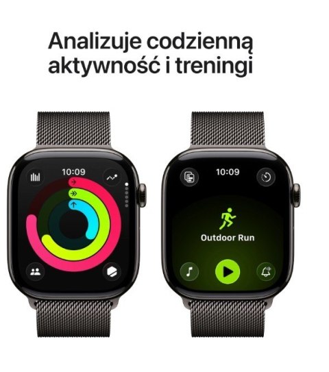 Watch Series 11 GPS + Cellular koperta 46 mm z tytanu w kolorze łupku, bransoleta mediolańska w kolorze łupku M/L Watch Series 11 GPS + Cellular koperta 46 mm z tytanu w kolorze łupku, bransoleta mediolańska w kolorze łupku M/L
